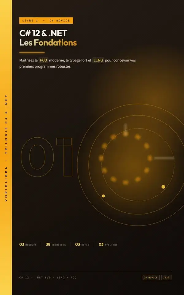 Couverture C# 12 & .NET : Les Fondations