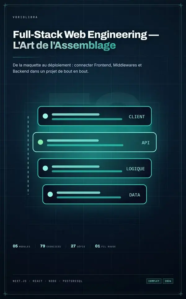 Couverture Full-Stack Web Engineering : L'Art de l'Assemblage