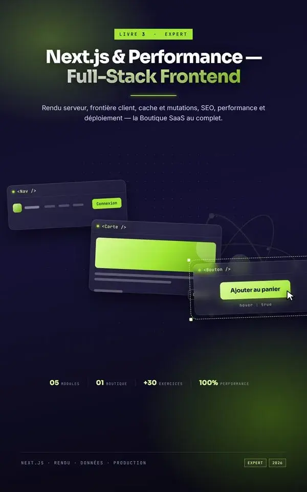 Couverture Next.js & Performance : Full-Stack Frontend