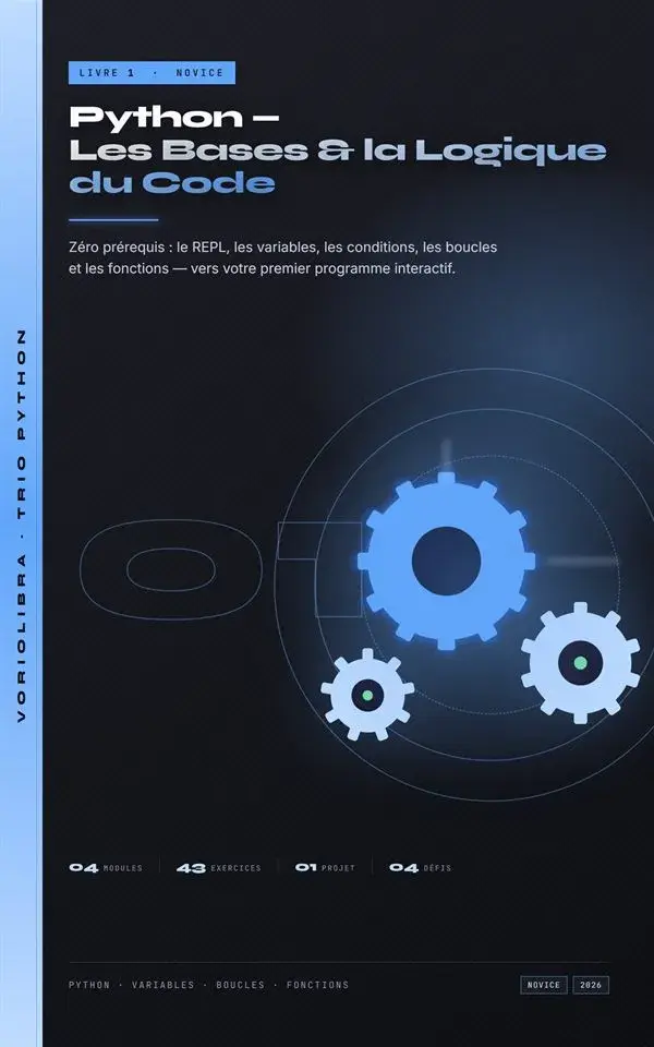 Couverture Python : Les Bases & la Logique du Code