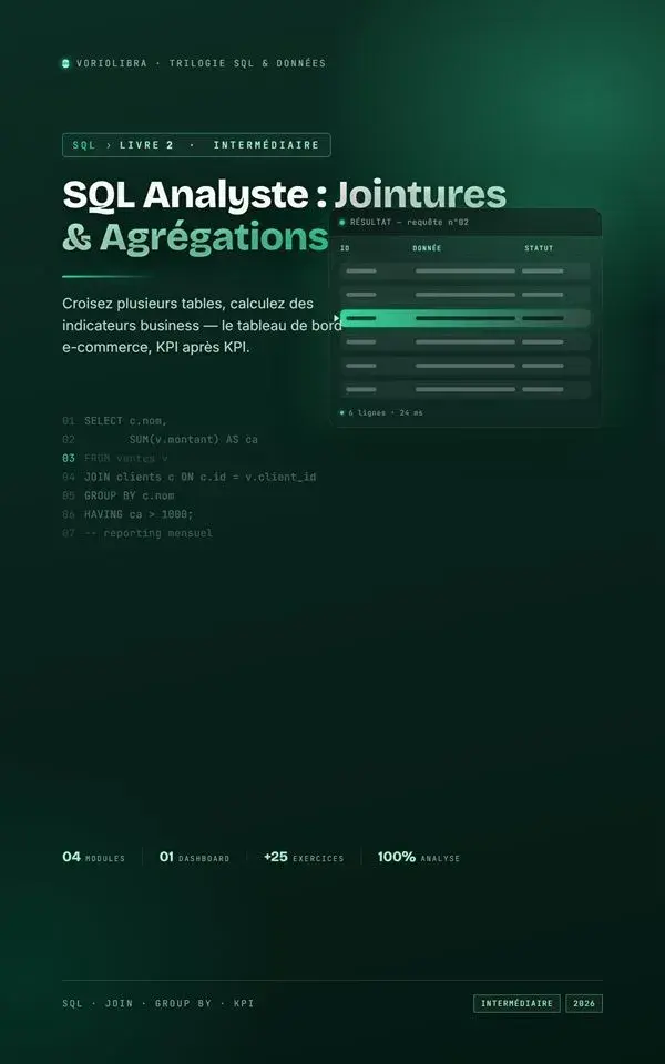 Couverture SQL Analyste : Jointures & Agrégations